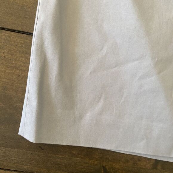 J Crew Stretch Light Gray Pencil Skirt 4P Cotton Lightweight Corpcore Career - Picture 2 of 6